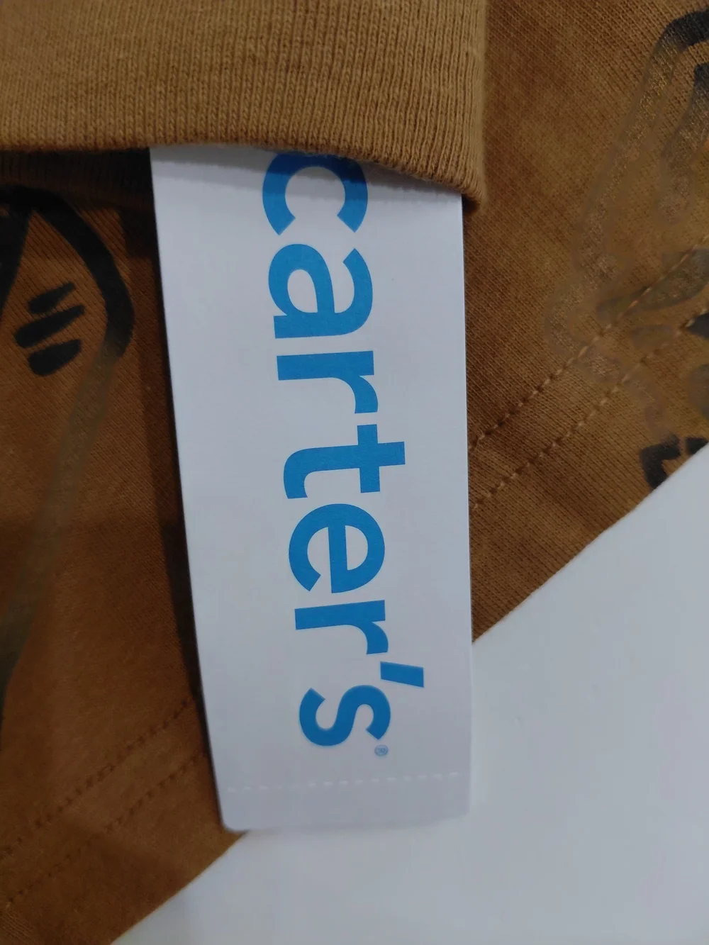NWT Carter's Rust Brown Tee with Black Graphic Size 14